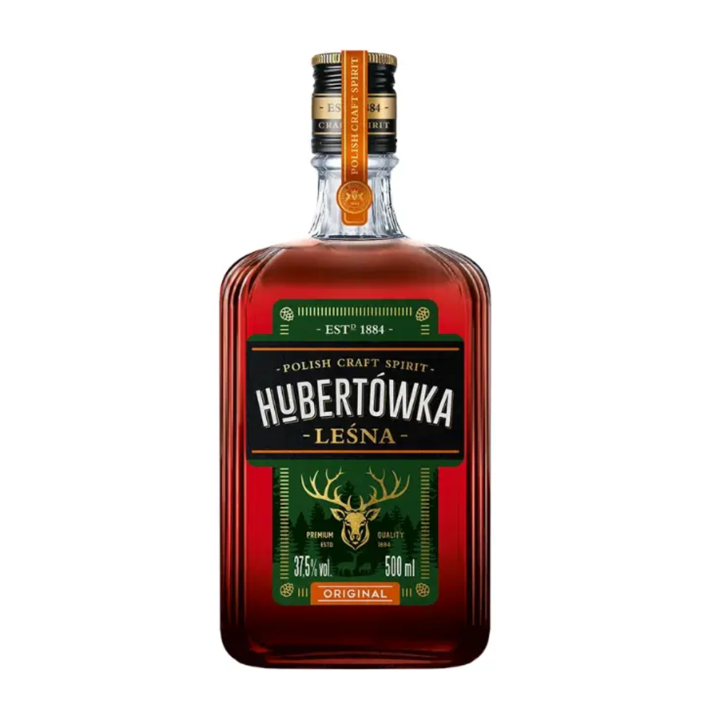 Wódka Hubertówka Leśna Ryflowana 37,5% 500 ml