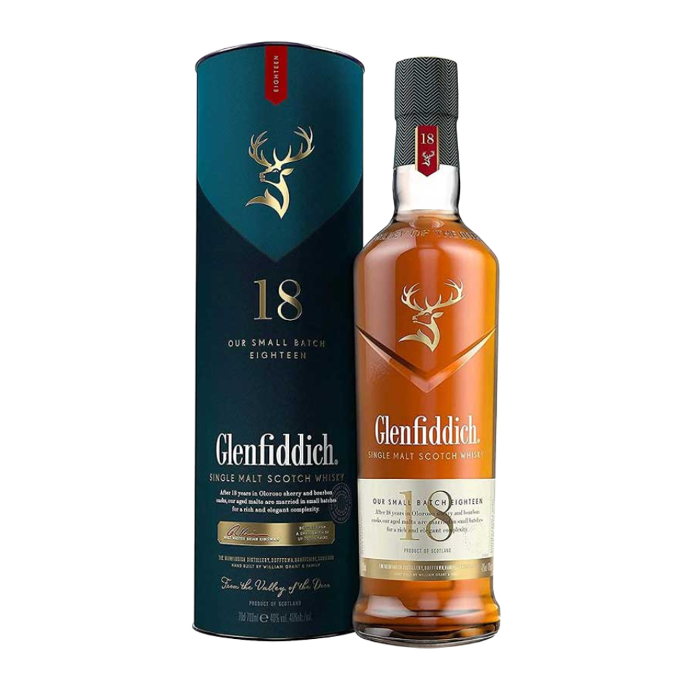 Whisky Glenfiddich 18YO 40% 700 ml Tuba