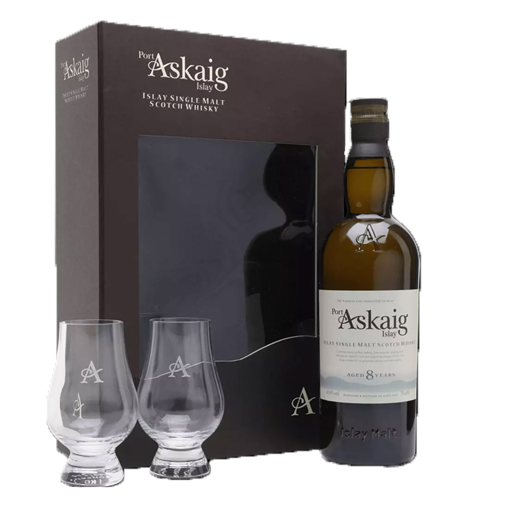 Whisky Port Askaig 8YO 45,8% 700 ml + szklanki