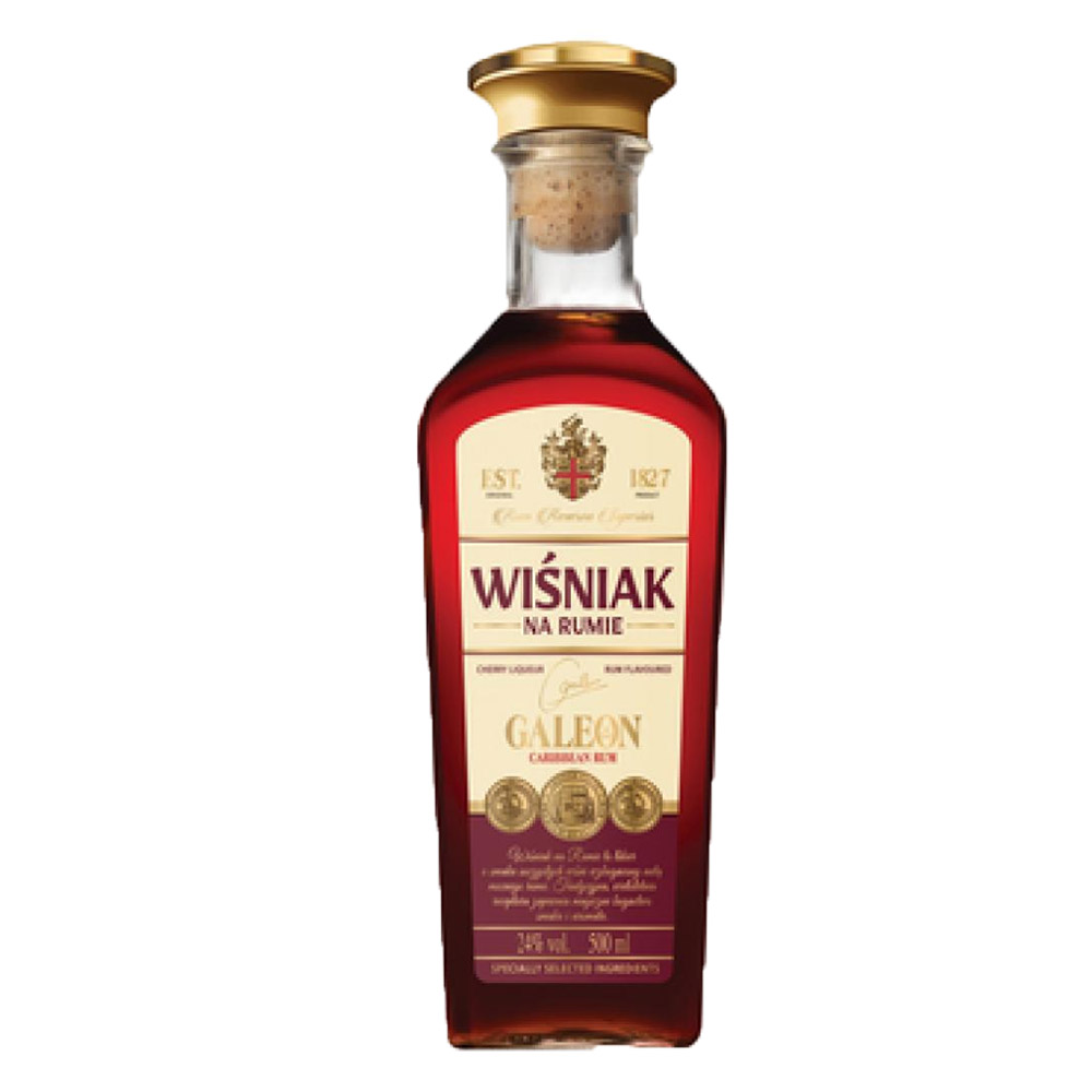 Likier Galeon Wiśniak na Rumie 24% 500 ml