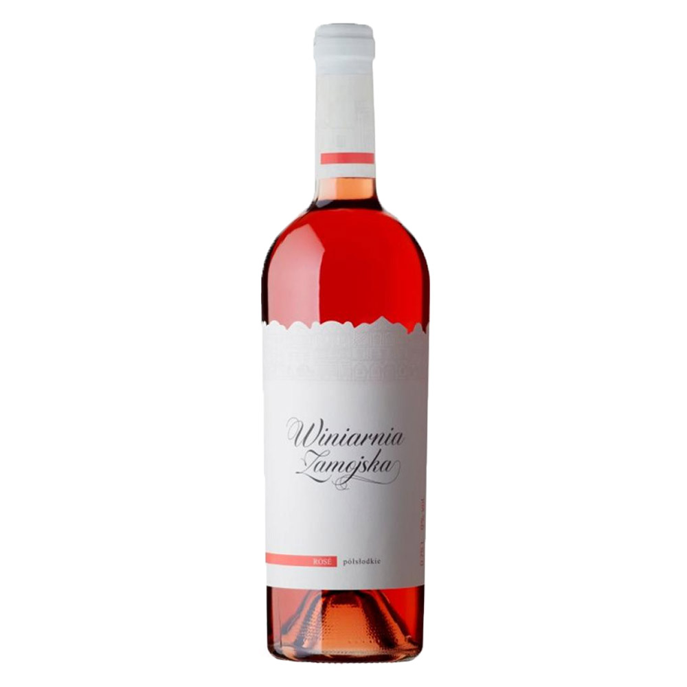 Wino Winiarnia Zamojska Rose 9% różowe półsłodkie 750 ml