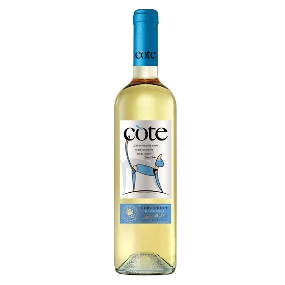 Wino Cote 12% białe półsłodkie 750 ml