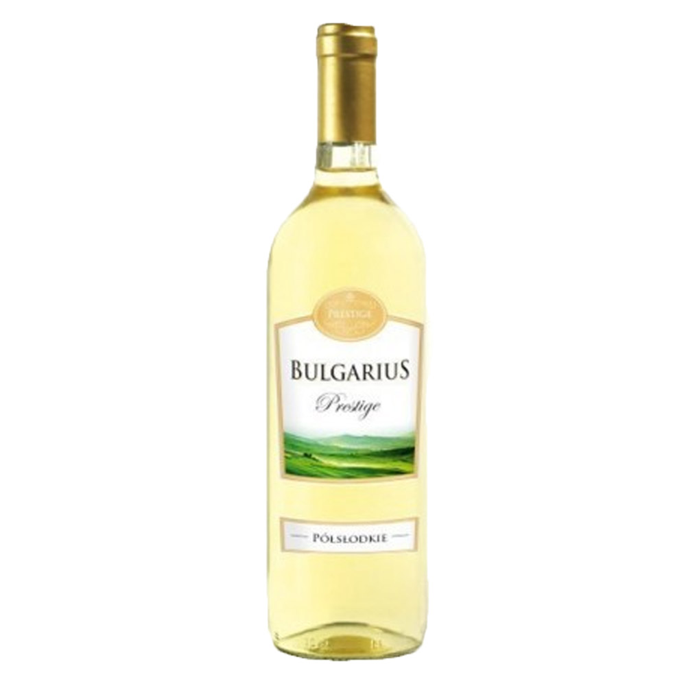 Wino Bulgarius 11% białe półsłodkie 750 ml