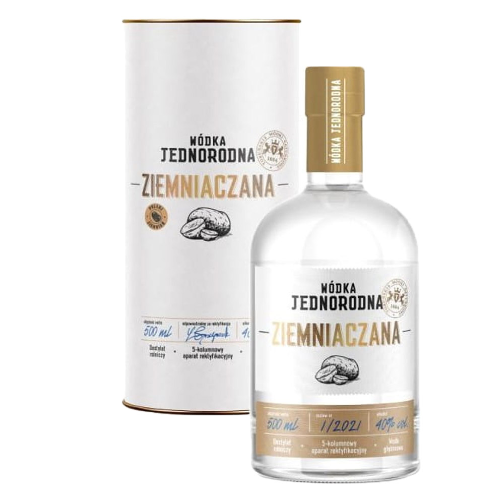 Wódka Jednorodna Ziemniaczana 40% 500 ml tuba