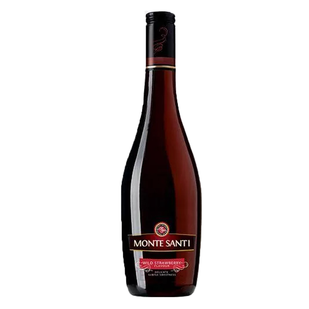 Wino Monte Santi Wild Strawberry 11% czerwone słodkie 750 ml