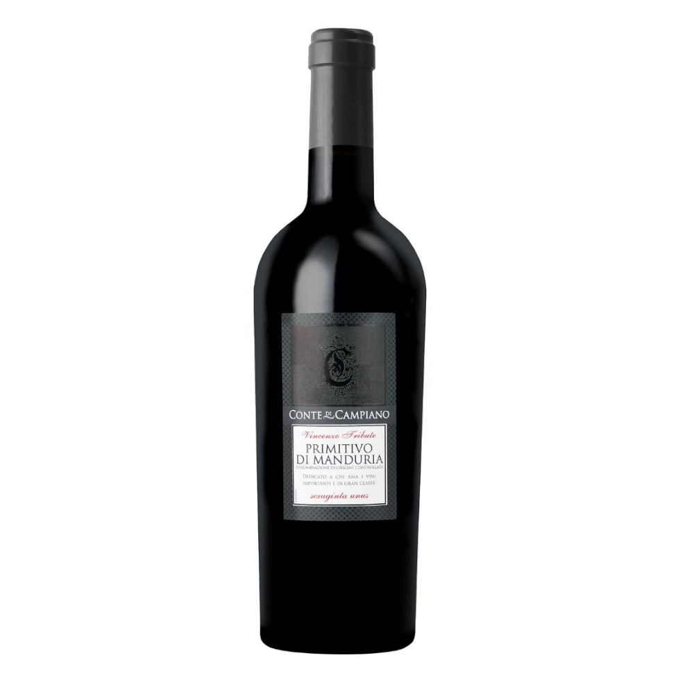 Wino Conte Di Campiano Doc Primitivo Di Manduria 14,5% czerwone półwytrawne 750 ml