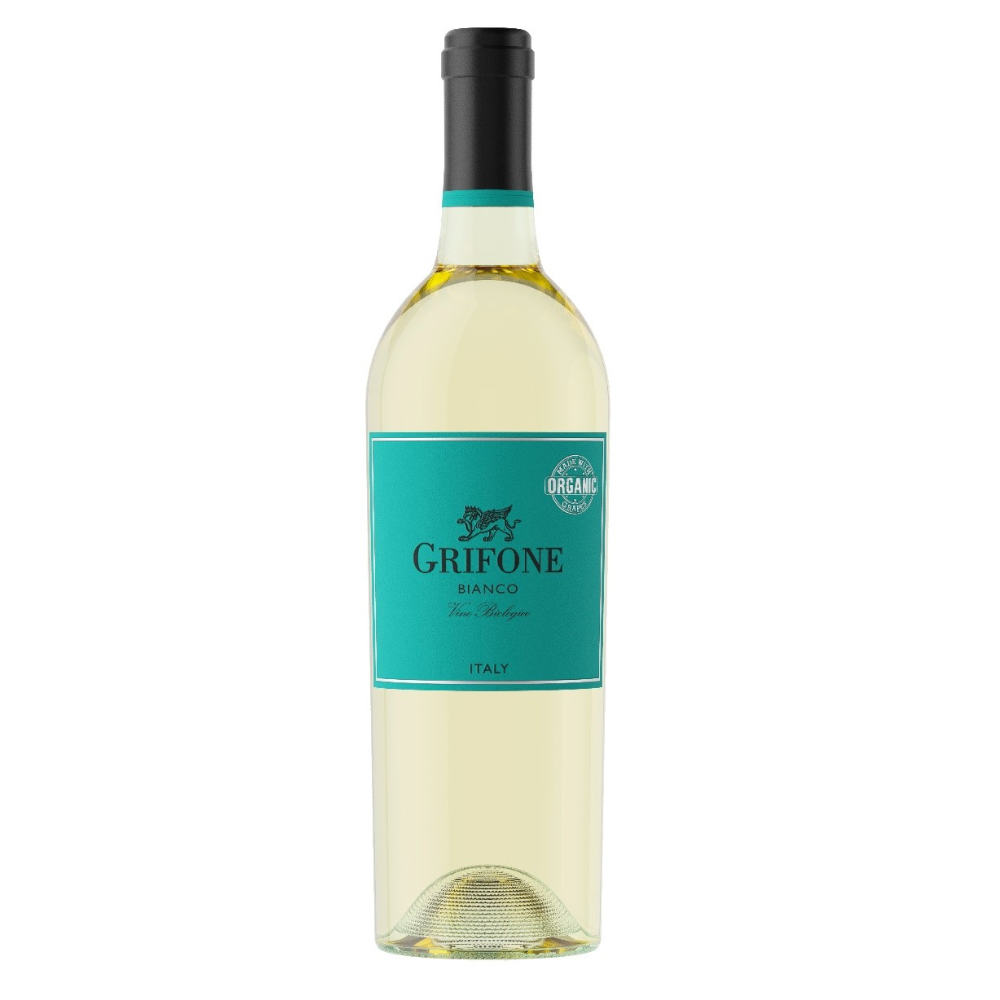 Wino Grifone Bianco Organic 12% białe półwytrawne 750 ml