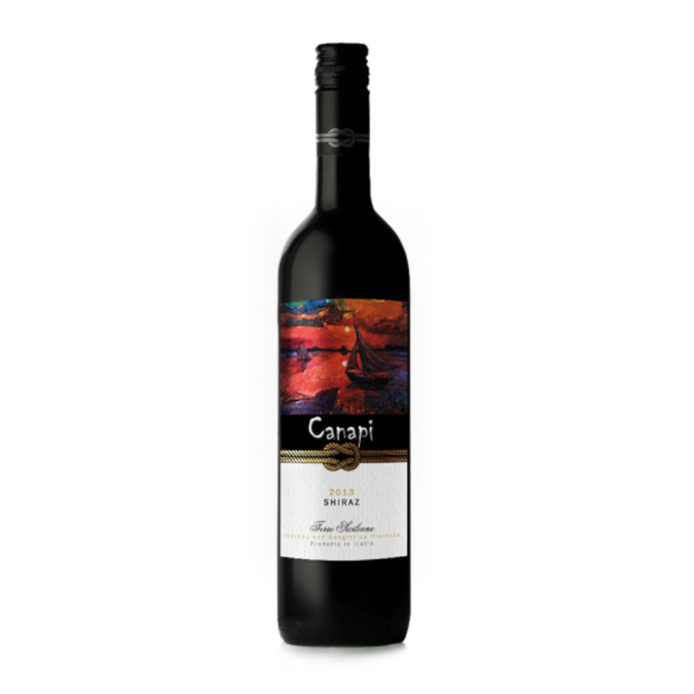 Wino Canapi Shiraz 14% czerwone wytrawne 750 ml