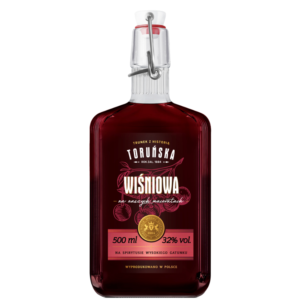Wódka Toruńska Wiśniowa Ryfle 32% 500 ml