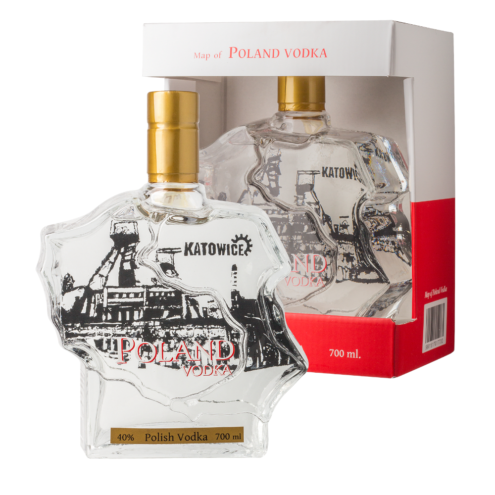 Wódka Poland Mapa Katowice 40% 700 ml