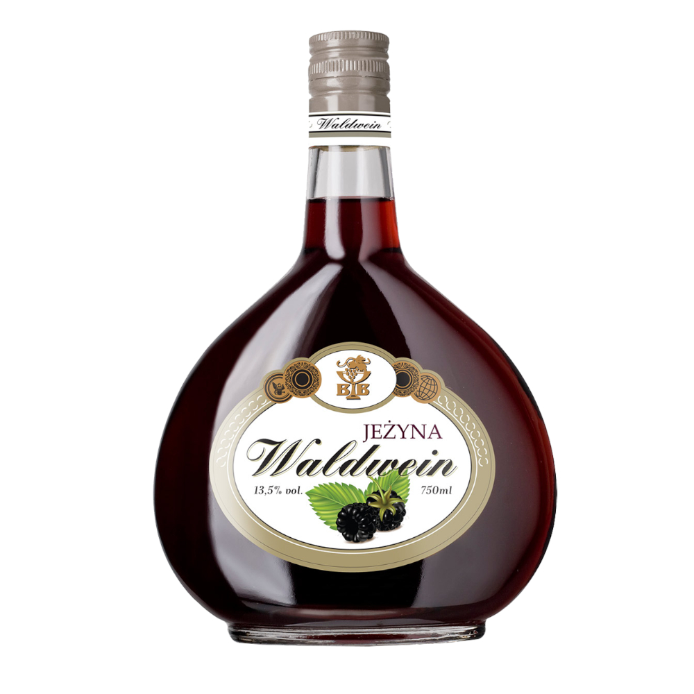 Wino deserowe Waldwein Jeżyna 13,5% czerwone słodkie 750 ml