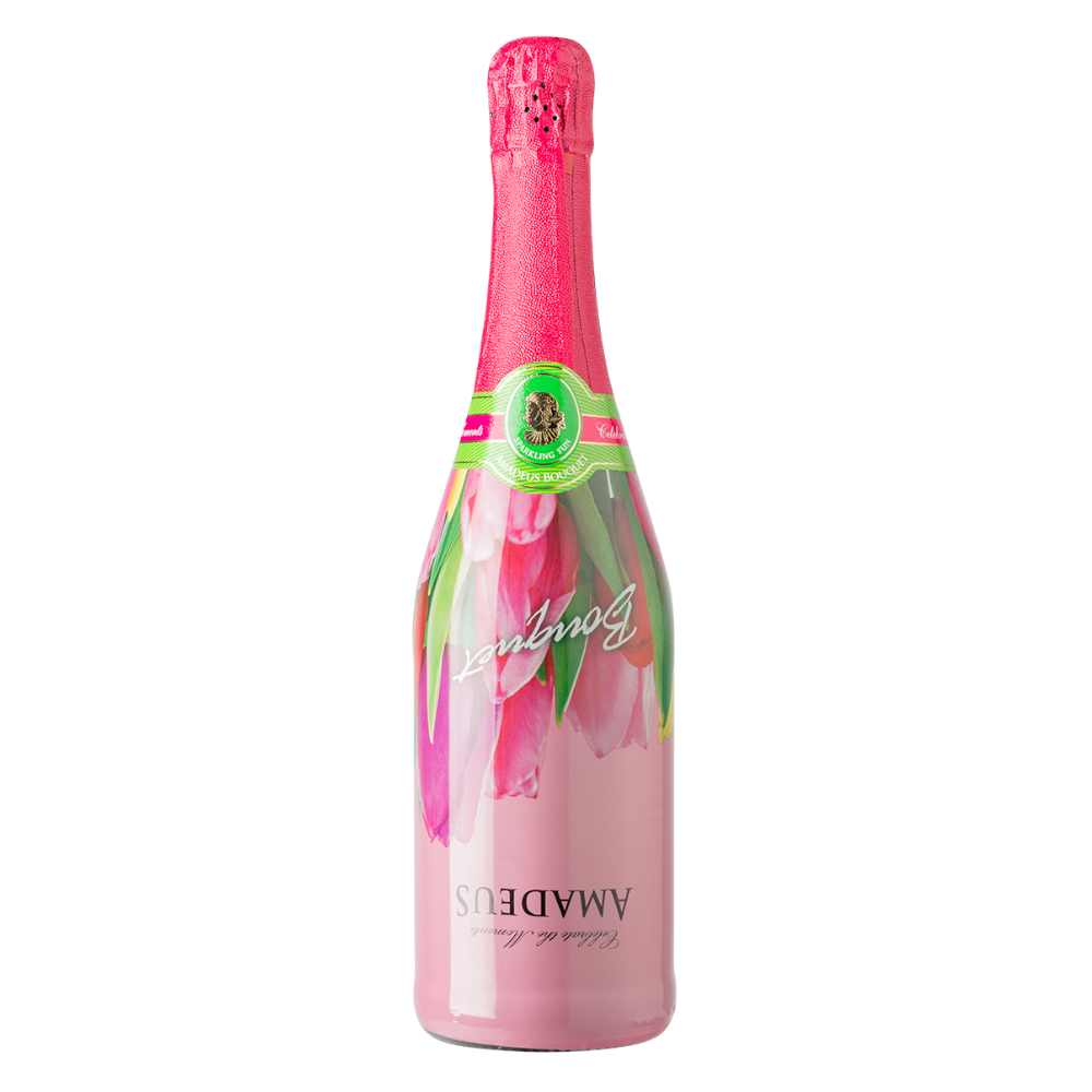 Wino musujące Amadeus Kwiatowy Bukiet 10,5% białe półsłodkie 750 ml