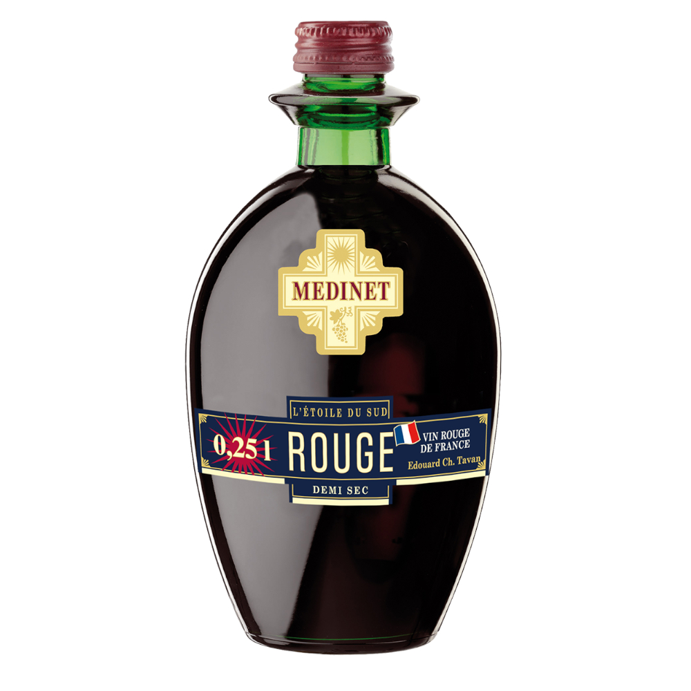 Wino Medinet 12% czerwone półsłodkie 250 ml