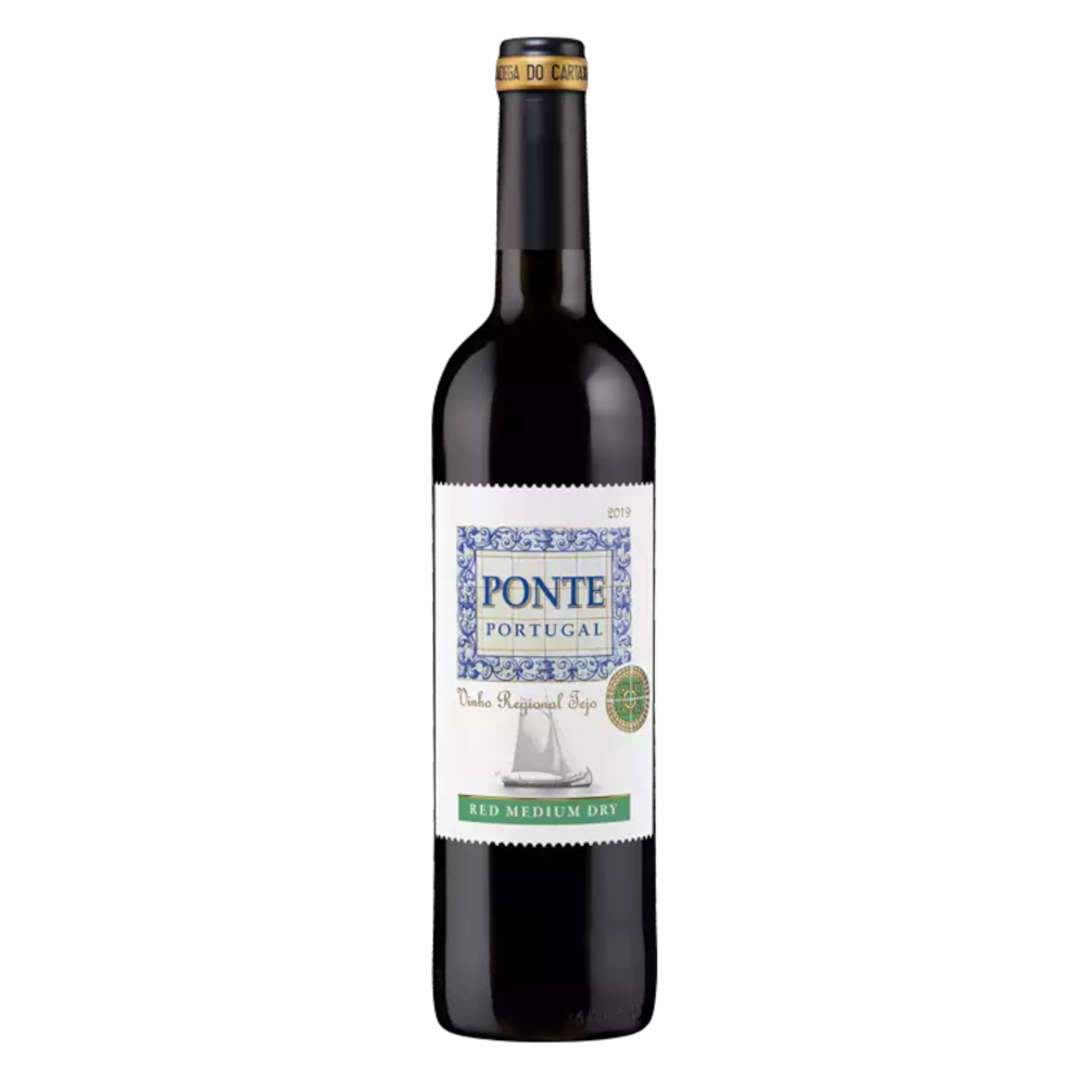 Wino Ponte Portugal Tejo 13% czerwone półwytrawne 750 ml