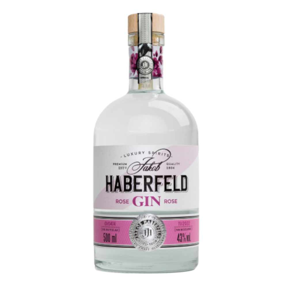 Gin Jakob Haberfeld LIMIT ROSE GIN 43% 500 ml