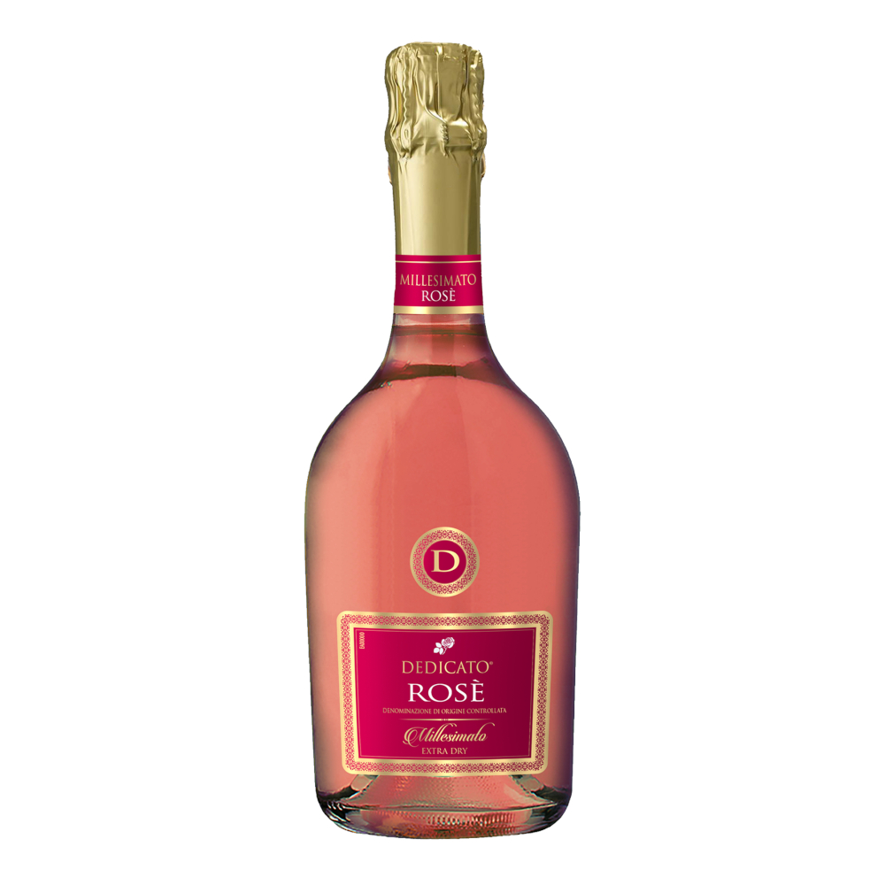 Wino Dedicato Millesimato Rose Extra Dry 11,5% różowe wytrawne 750 ml