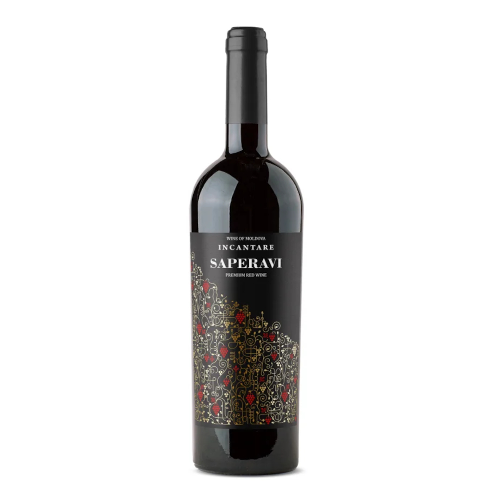 Wino Incantare Saperavi 13%  czerwone półsłodkie 750 ml