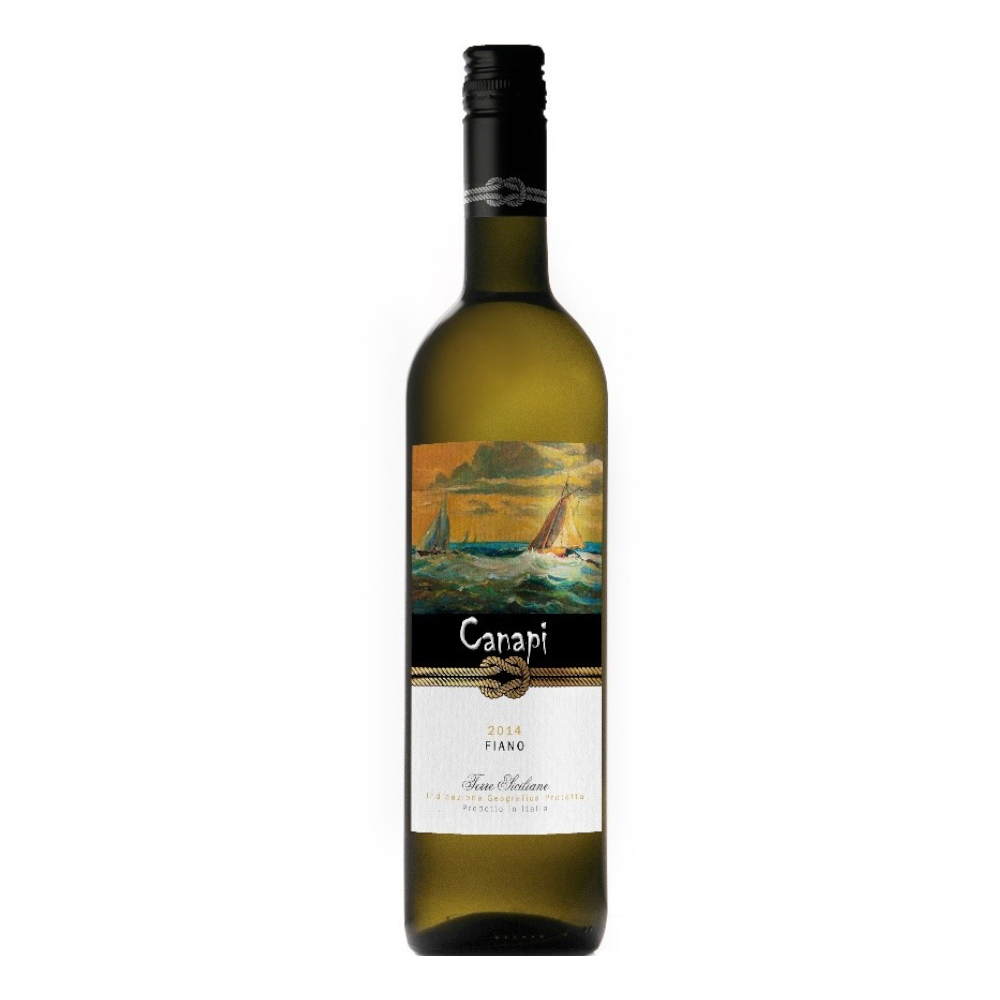 Wino Canapi Fiano 13% białe wytrawne 750 ml