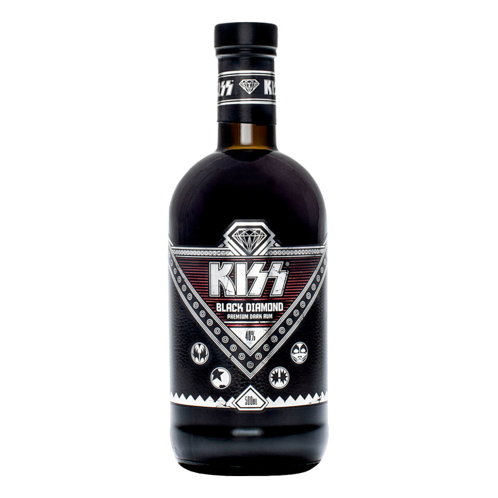 Rum Brands For Fans KISS Black Diamond 40% 500 ml