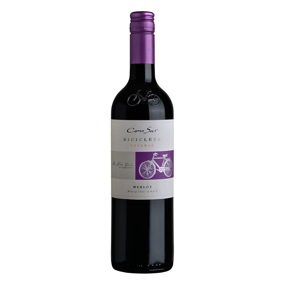 Wino Tim Cono Sur Bicicleta Merlot 13,5% czerwone wytrawne 750 ml