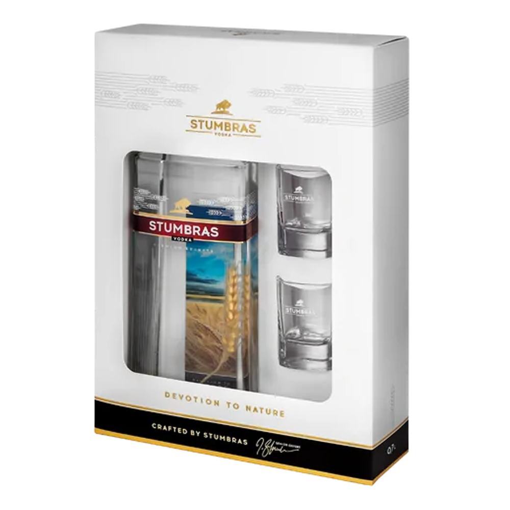 Wódka Stumbras Centenary 40% 700 ml + 2 kieliszki