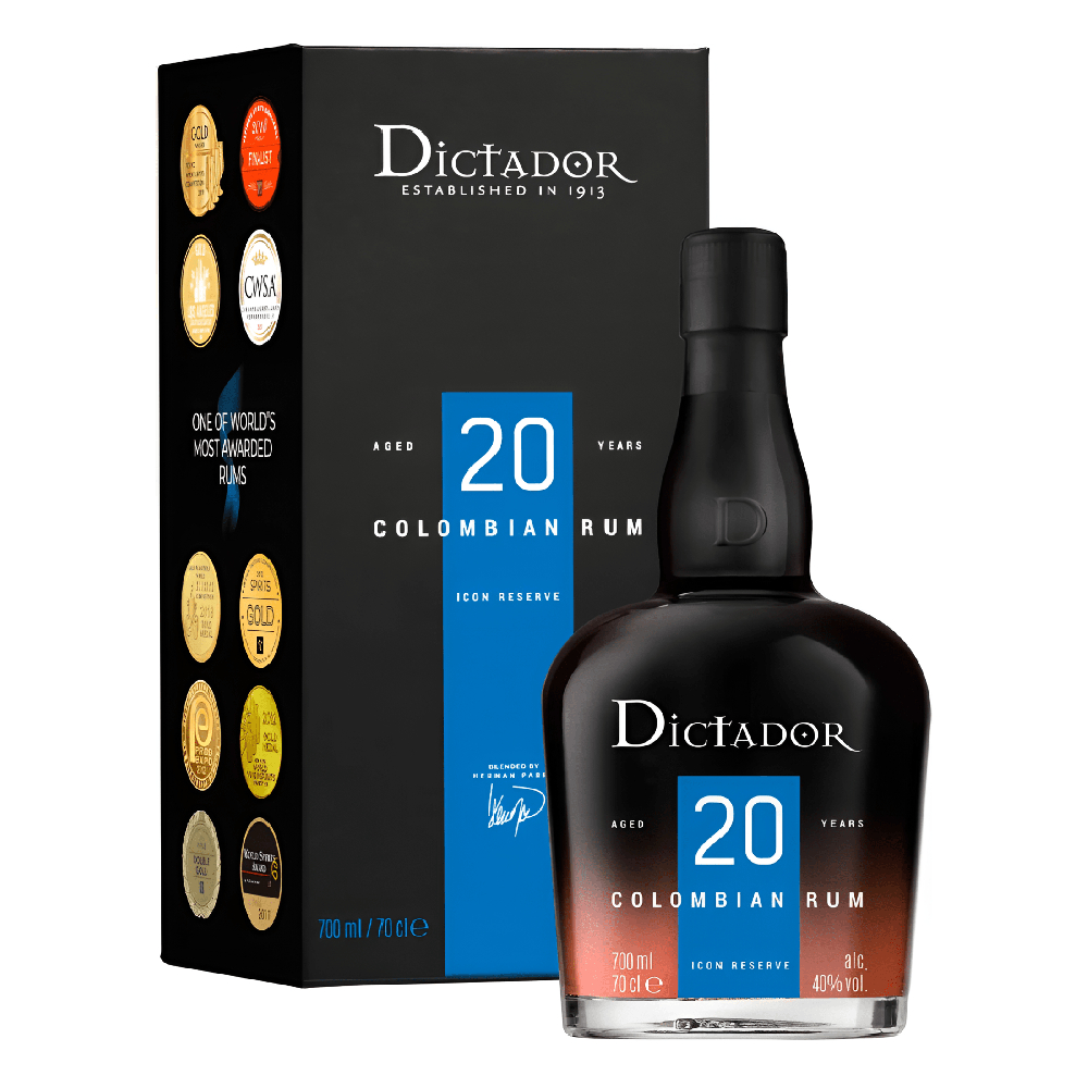 Rum Dictador 20 YO 40% 700 ml kartonik