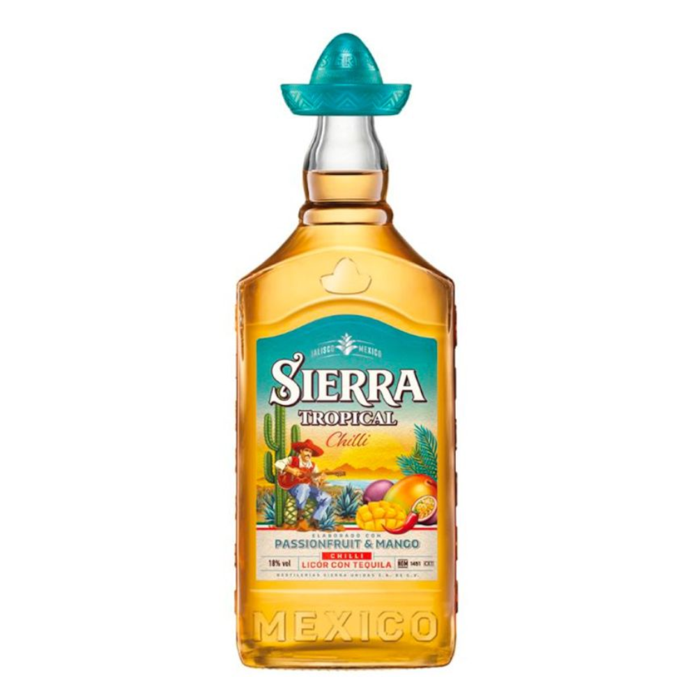 Tequila Sierra Tropical Chilli 18% 700 ml