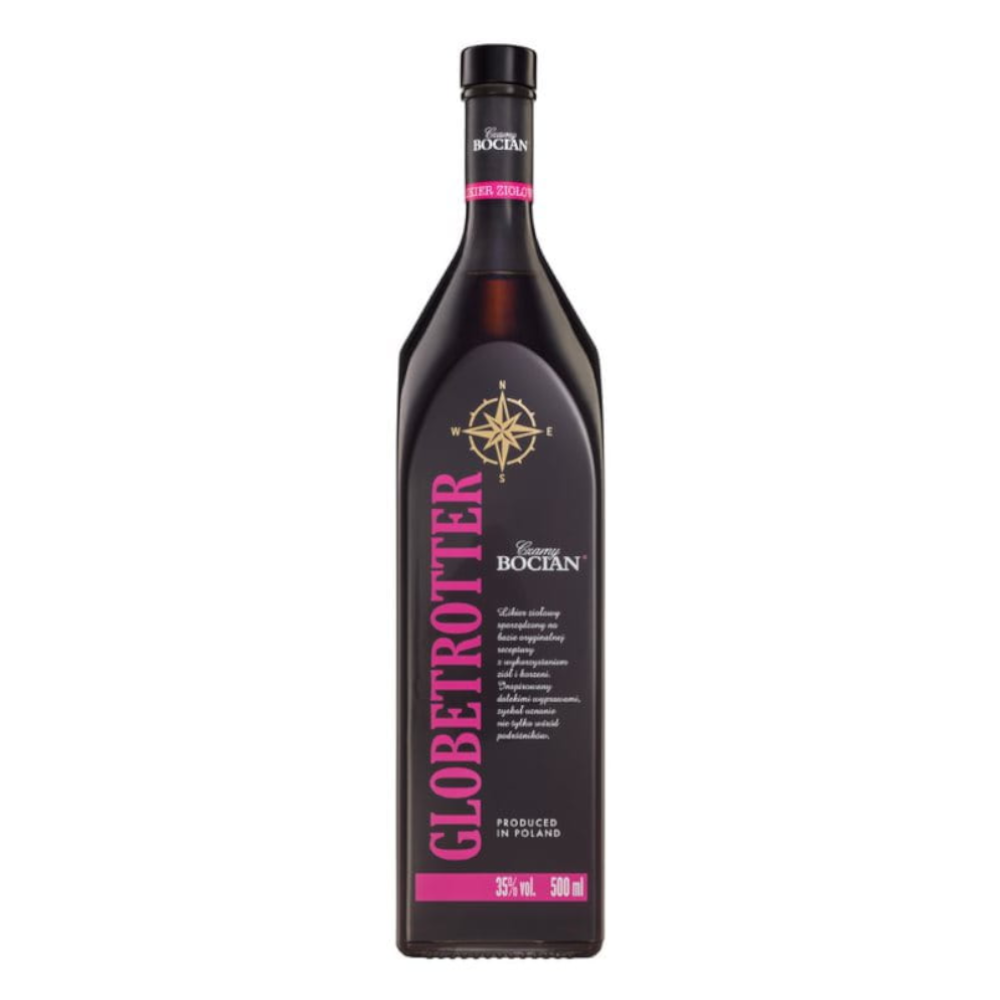 Likier Czarny Bocian Globetrotter 35% 500 ml