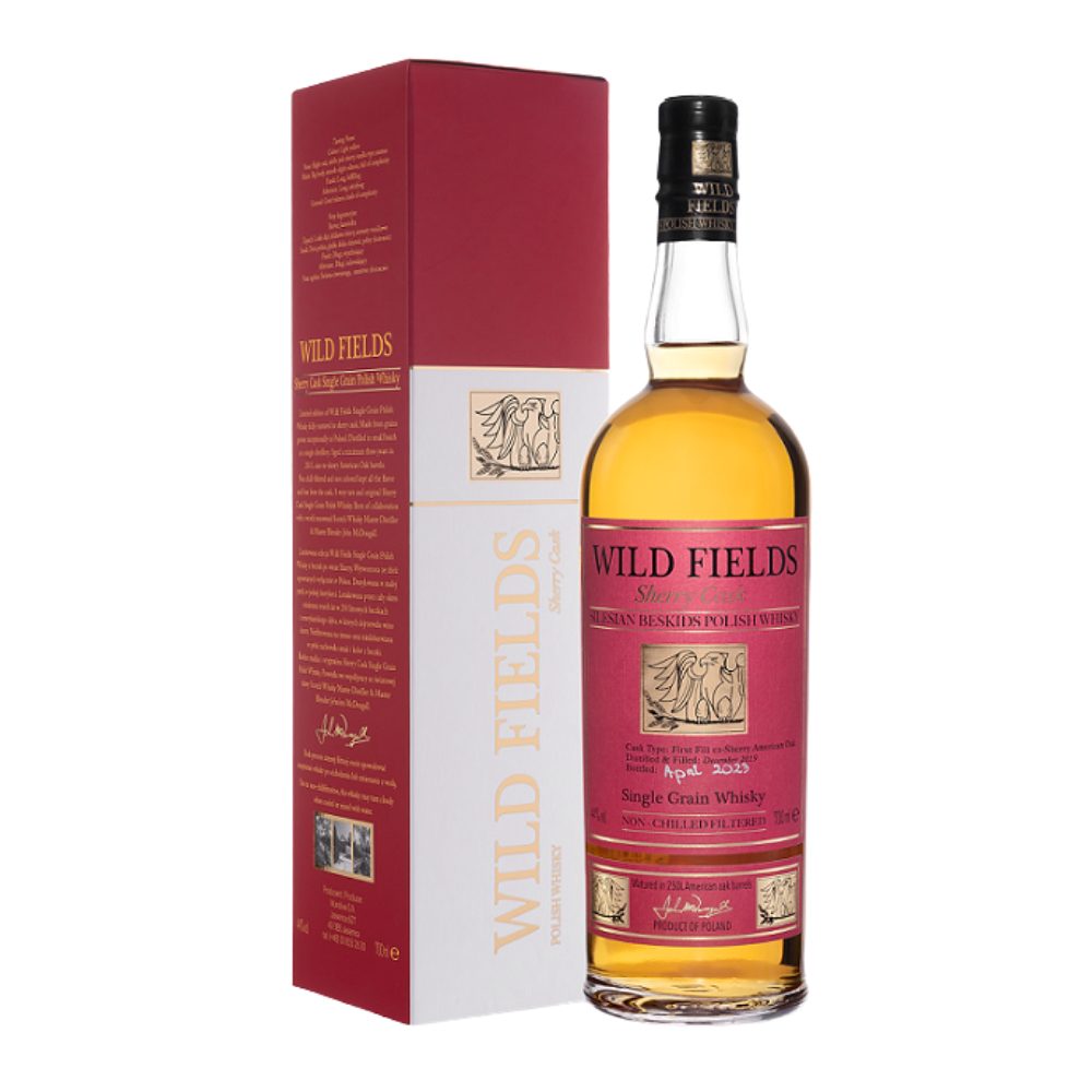 Whisky Wild Fields Sherry Cask Single Grain Polish Whisky 44% 700 ml