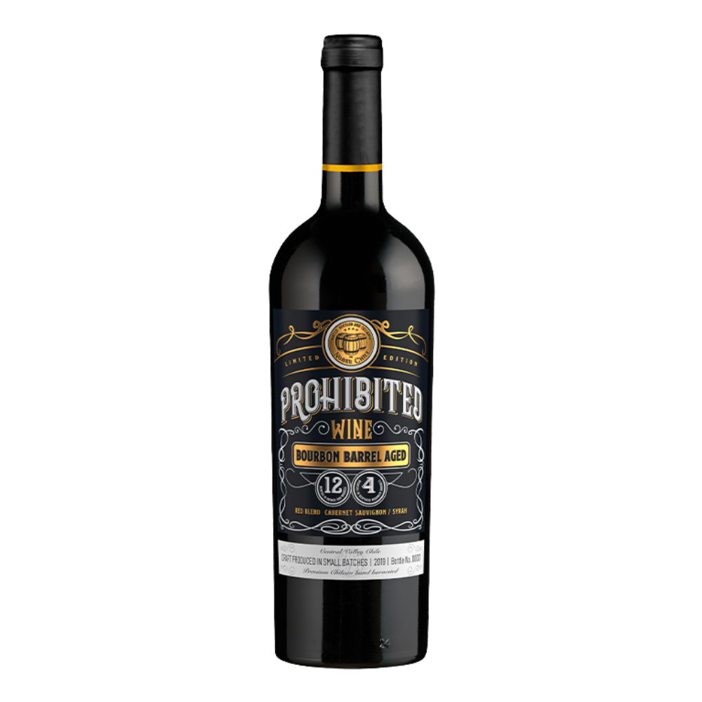 Wino Prohibited Wine Bourbon Barrel Aged 14,5% czerwone wytrawne 750 ml