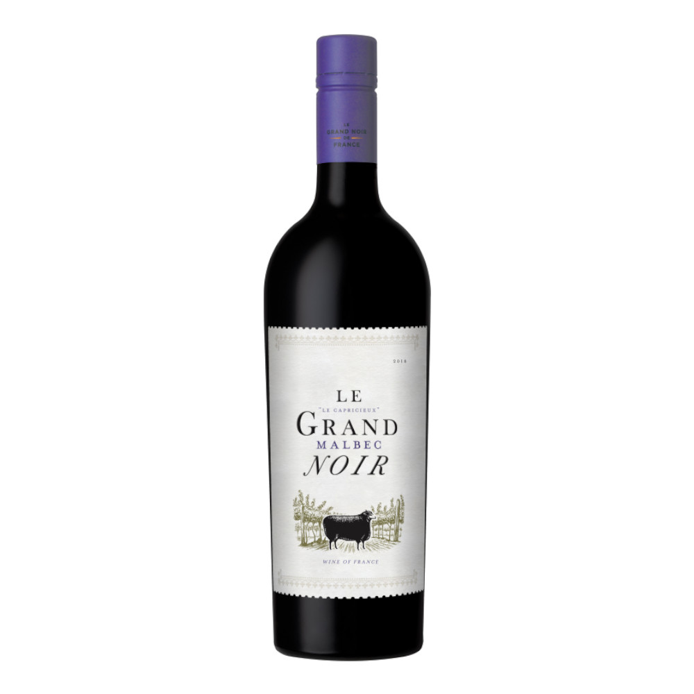 Wino Le Grand Noir Malbec 13% czerwone wytrawne 750 ml