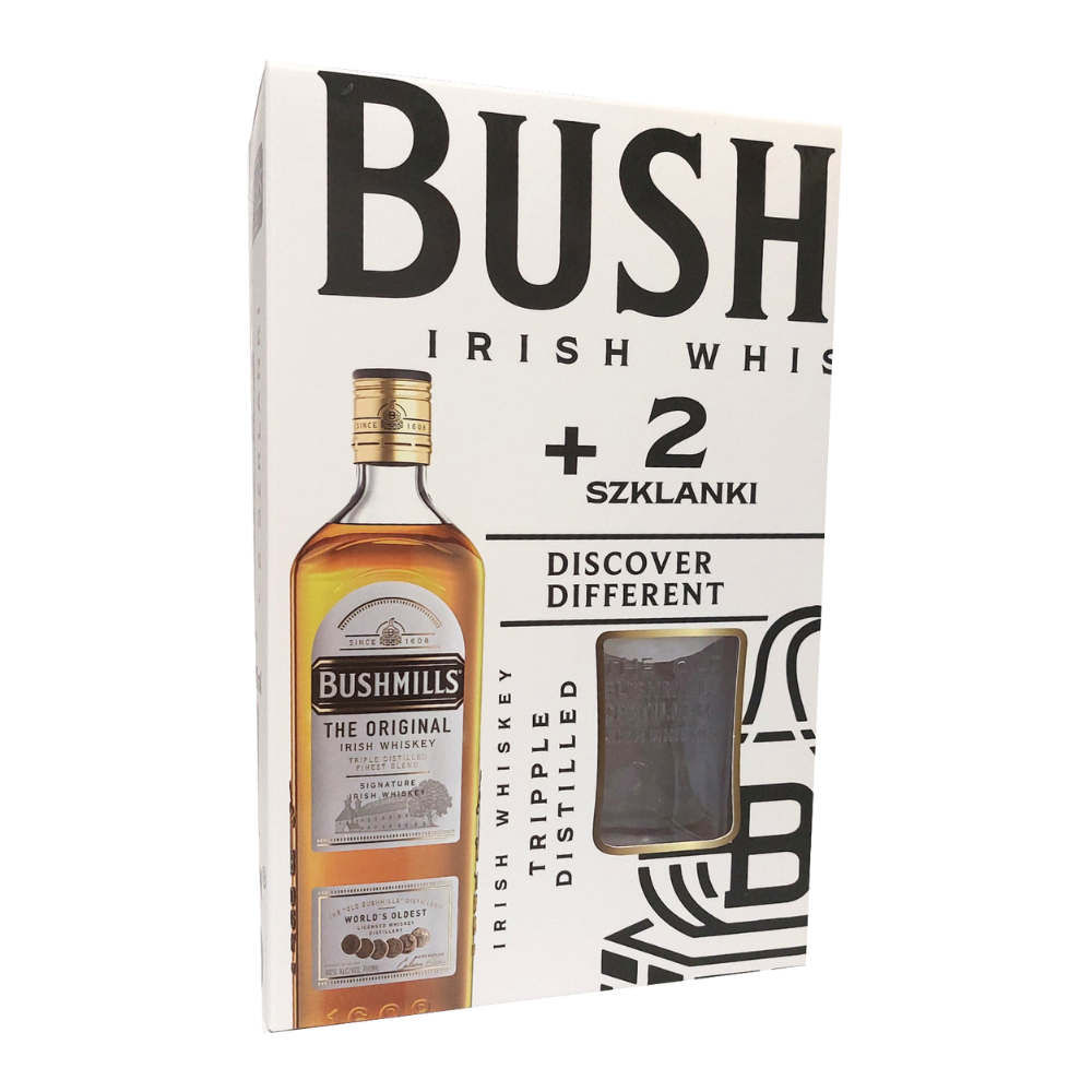Whisky Bushmills Original 40% 700 ml + 2 szklanki