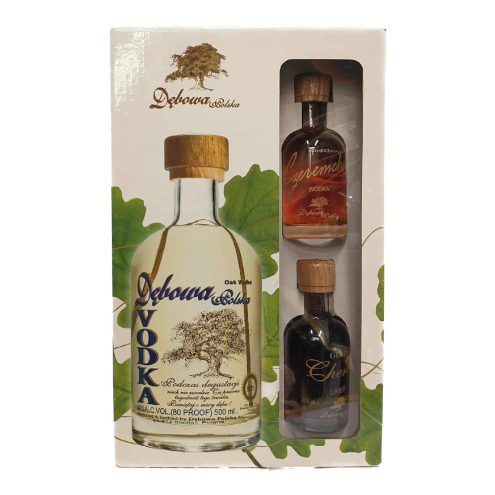 Wódka Dębowa 40% 500 ml + 2 miniaturki x 50 ml