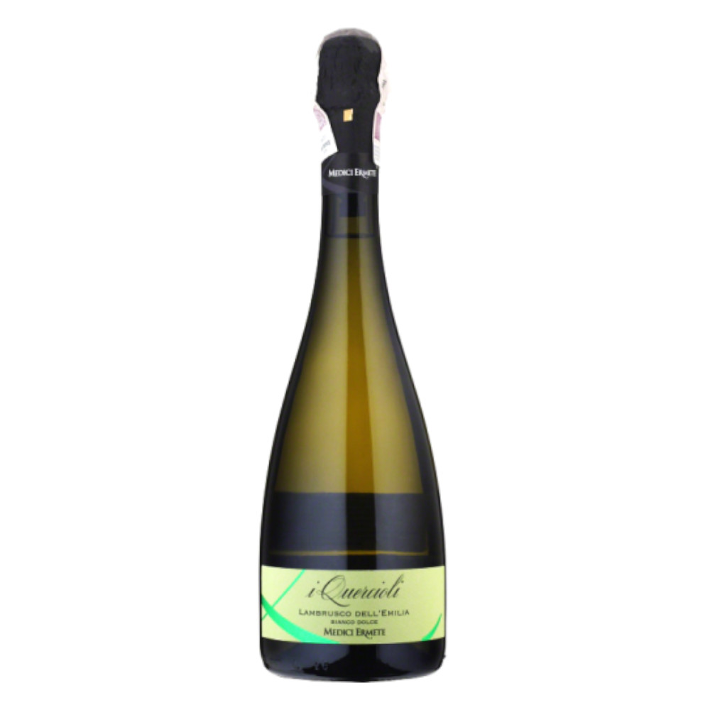 Wino Musujące Quercioli Lambrusco Bianco 8% białe słodkie 750 ml