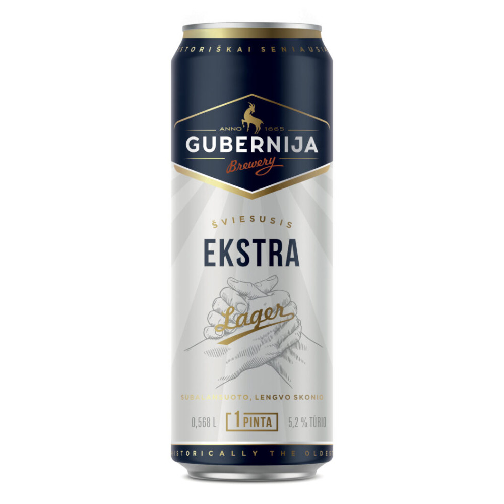 Piwo Gubernija Extra Lager 5,2% 568 ml Puszka