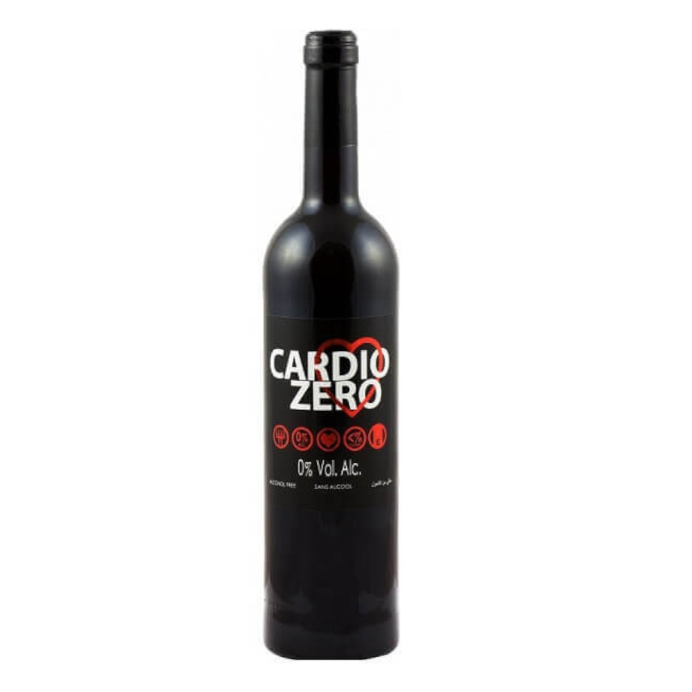 Wino Cardio Zero 0% czerwone półsłodkie 750 ml