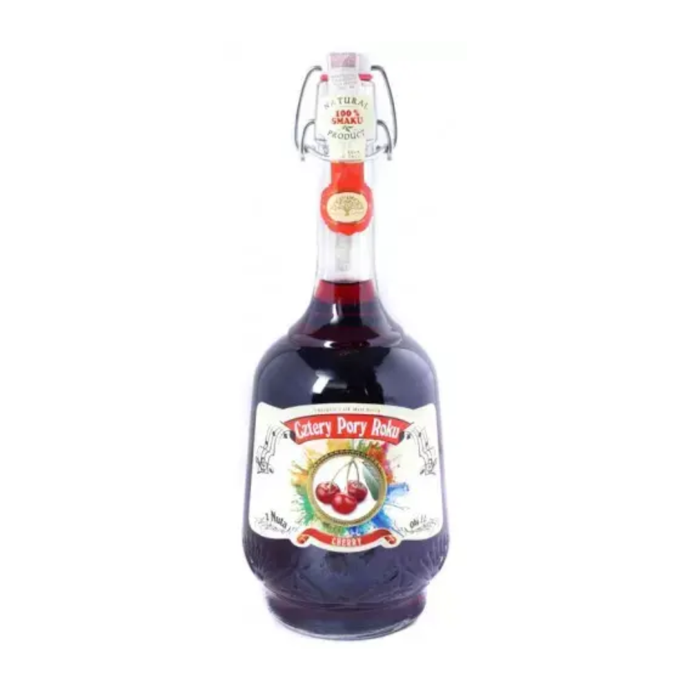 Wino Cztery Pory Roku Cherry 10,5% czerwone słodkie 1000 ml