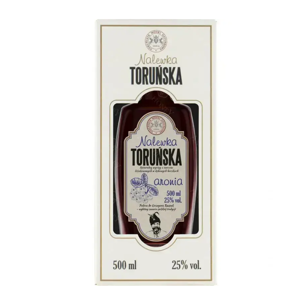 Nalewka Toruńska Aronia  25% 500 ml + kartonik