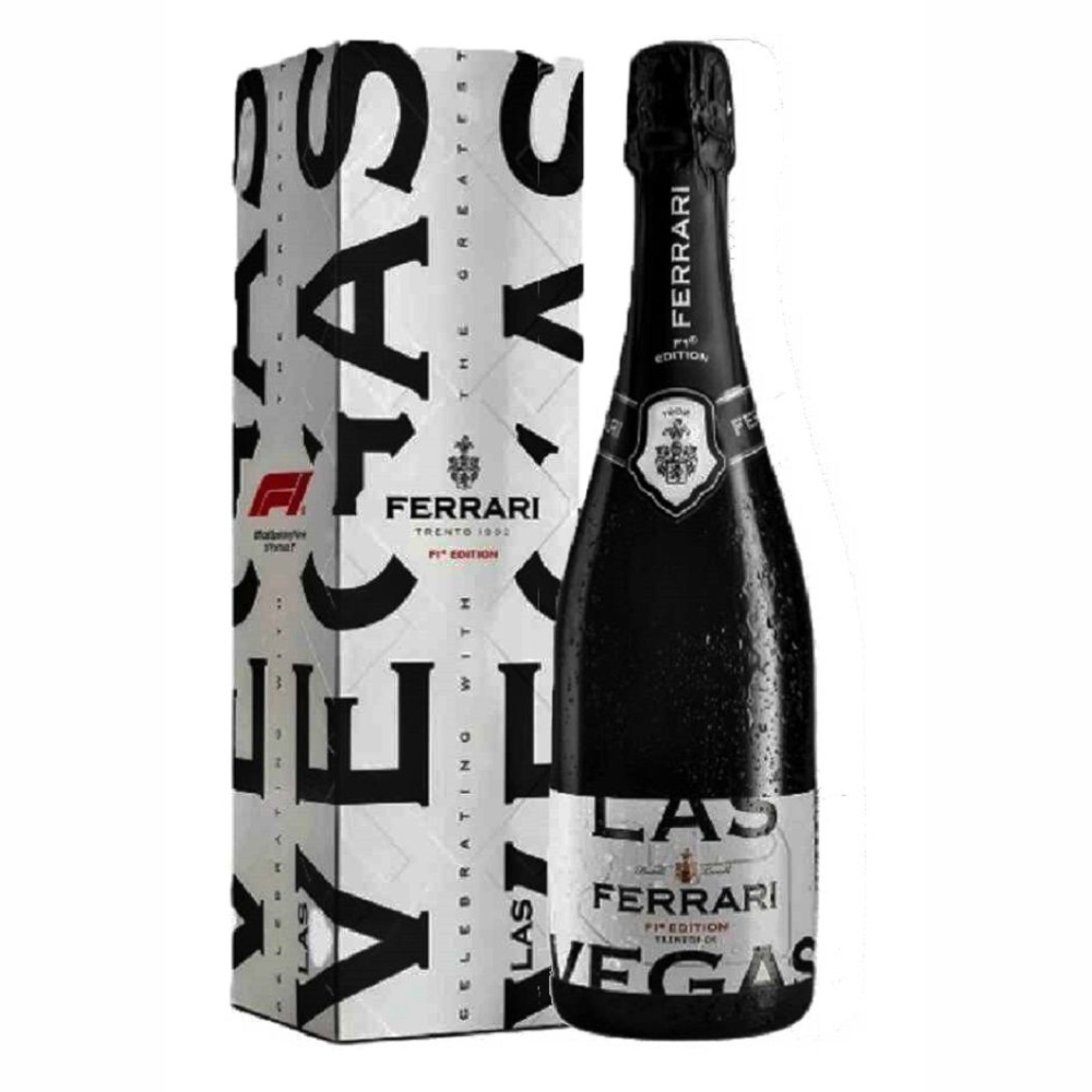 Szampan Ferrari Brut F1 City Edition Las Vegas 12,5% białe wytrawne 750 ml kartonik