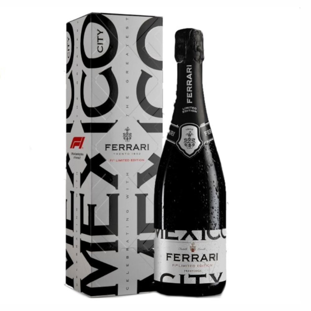 Szampan Ferrari Brut F1 City Edition Mexico City 12,5% białe wytrawne 750 ml kartonik