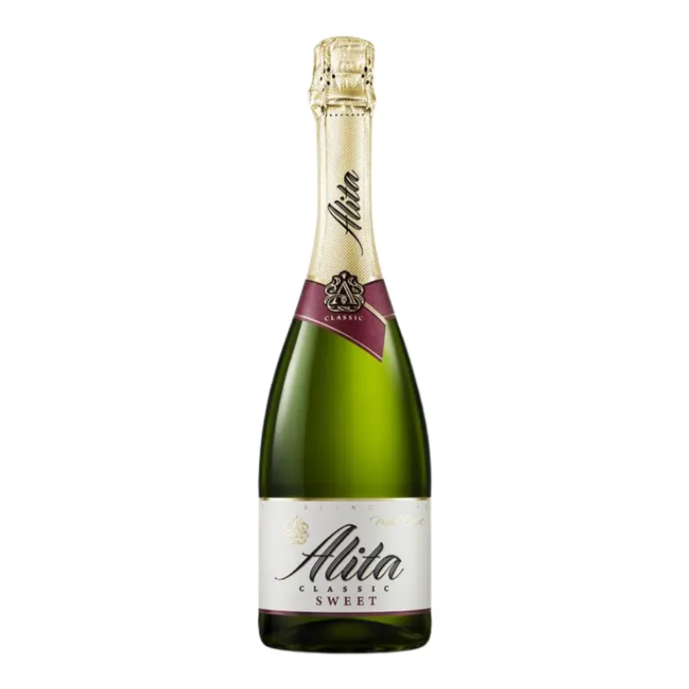 Wino Musujące Alita Brut Classic Sweet 11% białe słodkie 750 ml