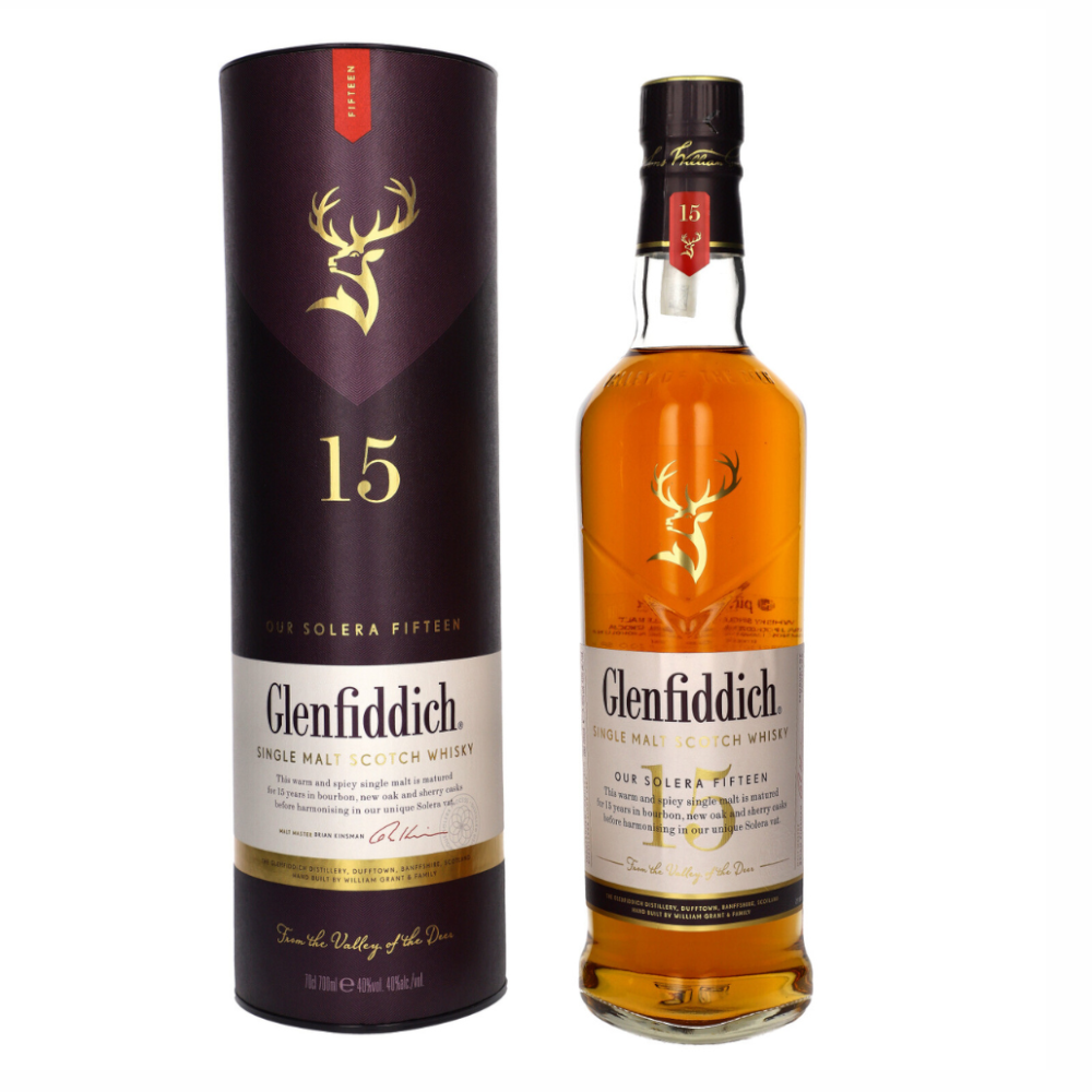 Whisky Glenfiddich 15YO 40% 700 ml Tuba