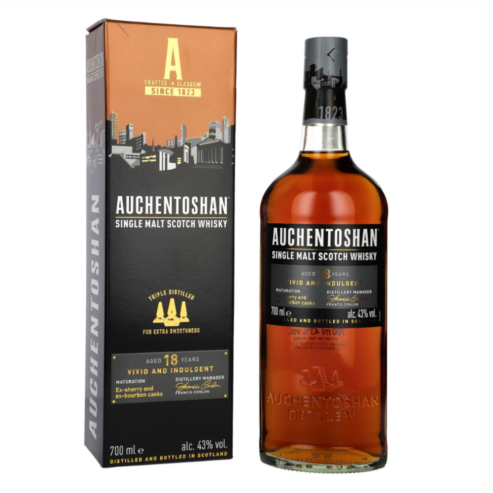 Whisky Auchentoshan 18 YO 43% 700 ml kartonik