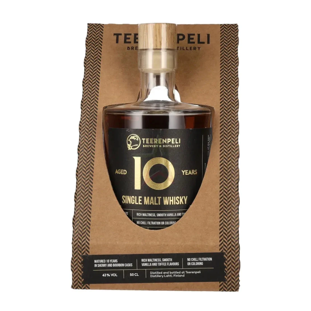 Whisky Teerenpeli Single Malt 10YO 43% 500 ml kartonik
