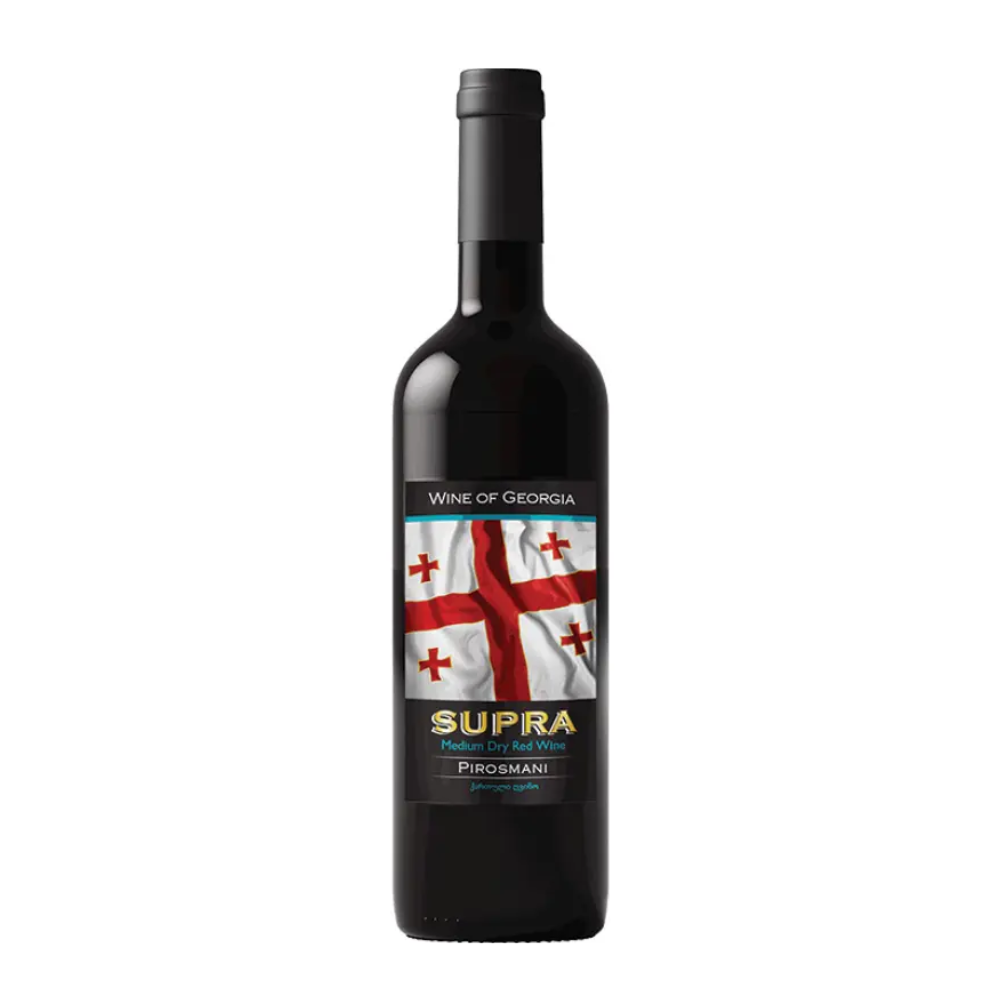 Wino Supra Pirosmani 12% czerwone półwytrawne 750 ml