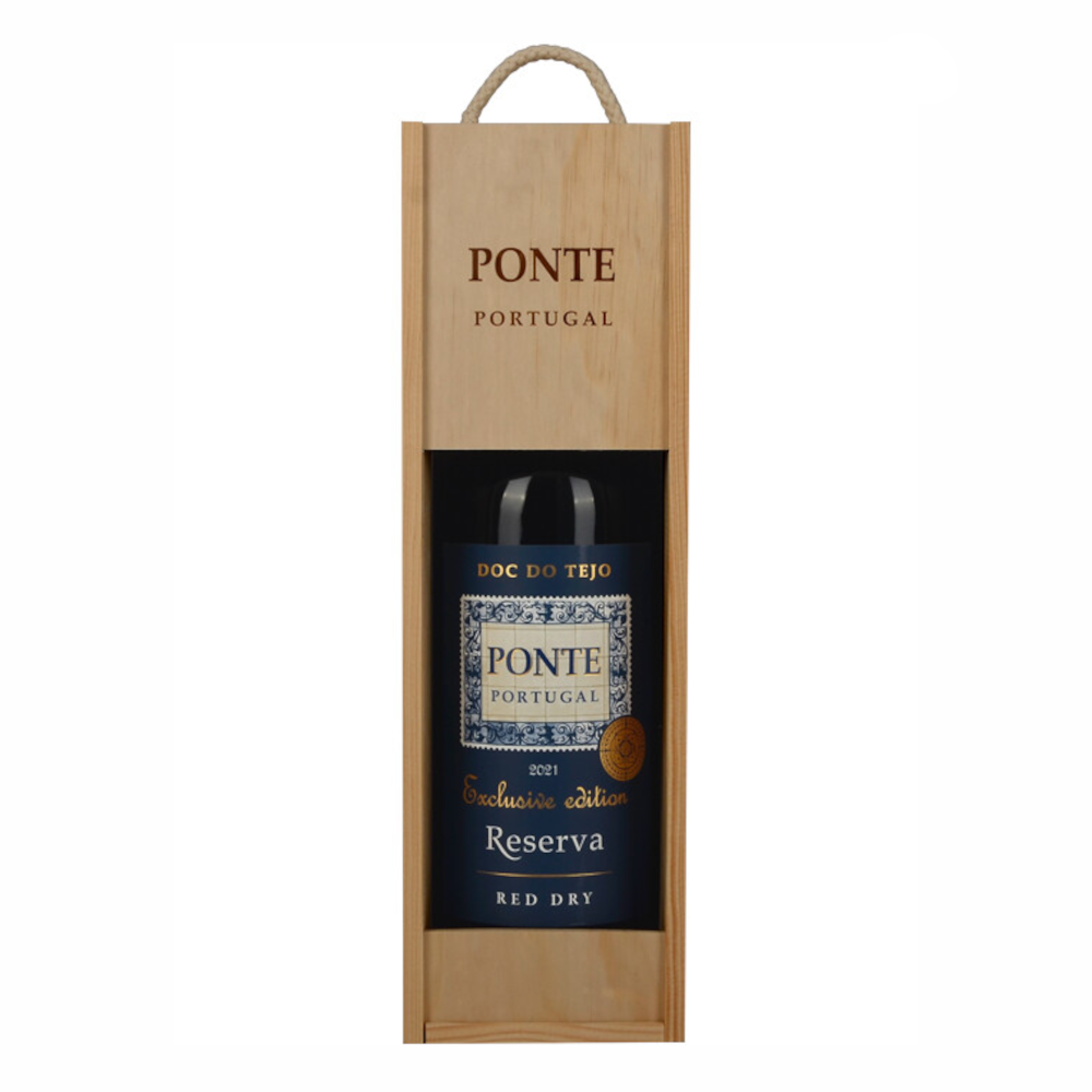 Wino Ponte Portugal Reserva 14,5% czerwone wytrawne 1500 ml + skrzynka